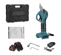 Cesoie Elettriche 1300W 30mm Potatore Elettrico Senza Spazzole Cesoia Cordless Ricaricabile Albero Da Frutto Bonsai Rami Di Potatura Strumento For Batteria 18V(2 Battery)