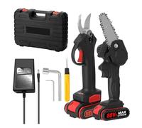 Cesoie Elettriche 21V 30 Millimetri Cordless Motore Brushless 88VF Elettrico Potatura Cesoia 4 Pollici Motore Dela Spazzola Cahinsaw Set Strumento Di Lavorazione Del Legno Attrezzo Da Giardino