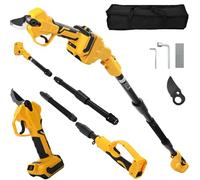 Cesoie elettriche a batteria, 2 in 1, asta telescopica, per Dewalt 20 V, 18 V, motore senza spazzole, elettrico, per potare alberi da frutto (senza batteria)