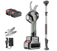 Cesoie Elettriche Da Potatura Da 50 Mm, Potatrice A Lunga Portata Senza Fili Con Asta Da 2,1 M E 2 Batterie Per Tagliare Alberi Da Siepe Di Frutteto