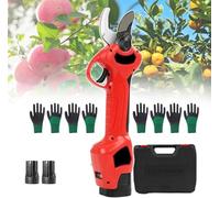cesoie elettriche, Forbici da potatura a batteria, cesoie elettriche for potatura e troncarami + batteria da 2,5 Ah + caricabatteria + cassetta degli attrezzi