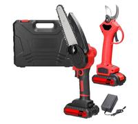 Cesoie Elettriche Motosega Elettrica Portatile Da 6 Pollici Da 21 V E Cesoie Da Potatura Con Motore Brushless A Batteria Da 30 Mm Set Strumenti Paesaggistici Portatili For Uso Domestico