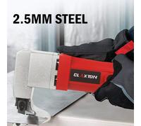 Cesoie elettriche portatili per lamiera da 580 W, 2,5 mm, per tagliare ferro, piastre in acciaio morbido, pannelli metallici, potente taglierina per metalli