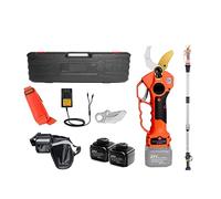 Cesoie elettriche wireless da 25 V 40 mm, taglio efficace, dimensione dei rami di frutta, bonsai, 12 ore di lavoro(Shears pole(Case))