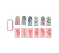 Cesoie flessibili in silicone per la creazione di gioielli in argilla e artigianato con superfici antiaderenti stampa foglia orecchino argilla stampo