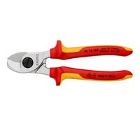 Knipex Cesoia per Cavi Cromata, Isolati con Manici Rivestiti in Materiale Bicomponente, Collaudati Vde 165 Mm 95 16 165