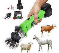 Cesoie per pecore elettriche senza spazzole Forbici per lana da 200 W Tosatrici per animali senza fili professionali Macchina per tosare le pecore con batteria al litio ricaricabile, per cavalli, bov