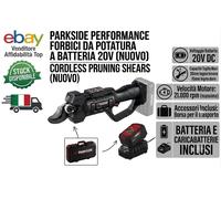 CESOIE TAGLIARAMI RICARICABILE PARKSIDE PPAAS 20-Li A1 BATTERIA 20V INCLUSA
