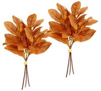 Cespuglio artificiale per foglie autunnali, 36 cm, set da 2 pezzi, rami, piante artificiali, fiori artificiali, fiori per mazzi, composizioni, ghirlande, decorazione autunnale, fiori autunnali, foglie