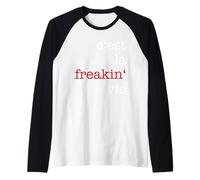 C'Est la maledetta Vita Maglia con Maniche Raglan