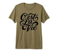 C'Est La Vie - Citazione in Francese con Scritta in Inglese That's Life Maglietta Premium