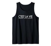C'Est LA Vie Parigi Francia Francia Francese Francese con Tee Canotta