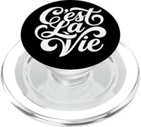 C'est La Vie - Script di filosofia della vita con citazione francese PopSockets PopGrip per MagSafe