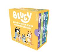 C'est l'heure de jouer - Mini bibliothèque: Coffret en 4 volumes : Joue avec Bluey ; Joue avec Bingo ; Joue avec Muffin et Socks ; Joue avec Papa et Maman