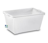 CESTA BACINELLA CONTENITORE RETTANGOLARE LT.100 CM 80X52X40 H PLASTICA ALIMENTAR