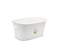 Cesta Biancheria Ovale Domus Bianco Polvere 58 x 38 x 28 cm
