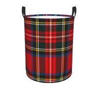 Cesta Biancheria Red Plaid European Stabile Cesto Biancheria Sporca Pieghevole Ceste Per La Biancherias Per Bedroom Giocattoli Dorms 34X42Cm