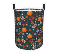 Cesta Biancheria Sporca Pumpkins Con Manico Cesto Biancheria Sporca Portatile Ceste Per La Biancherias Per Abiti Sporchi Dorms Camera 40X50Cm