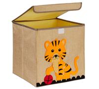 Cesta Box Portagiochi Scatola Tessuto 33x33 cm Giochi Camera Bambini Giocattoli