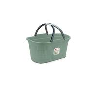 Cesta Bucato Multiuso Ovale Domus Smoke Blue con Manici 58 x 38 x 29,5 cm
