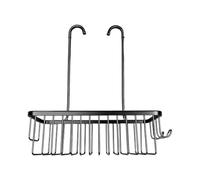 Cesta da Bagno Supporto In Metallo Forte Antiruggine Senza Forare | Organizer Bagno Cesta Doccia Per Casa Dormitorio Hotel Toilette Bagno Igiene Shampoo Balsamo Gel Doccia Nero