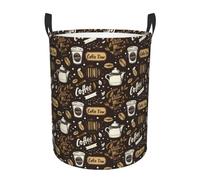 Cesta Del Bucato 40X50Cm, Brown Coffee Beans Portabiancheria Stabile,Multiuso Ceste Per La Biancherias Per Bedroom Dorms Bucato