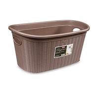 Stefanplast CESTA PORTABIANCHERIA ELEGANCE Lt. 35 - cm. 58x38x28 h col. Tortora