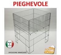 CESTA ESPOSITORE BANCARELLA PIEGHEVOLE IN FILO 50X60 ESPOSITRICE RIPIANO MOBILE