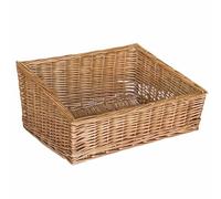 Cesta espositore portapane in vimini quadrato cm 40 x 40 h 20