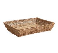 Cesta espositore portapane in vimini rettangolare cm 44.5 x 35 h cm 9