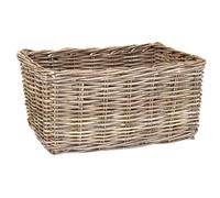 Cesta in legno vero rattan kabu cm 50 x 34 h 24 cm