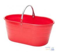 CESTA IN PLASTICA OVALE PER VENDEMMIA MANICO FERRO LT 25