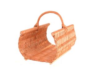 Cesta Legno per Camino 50 X 38 CM IN Vimini Con Rendere il Legno - Stabile