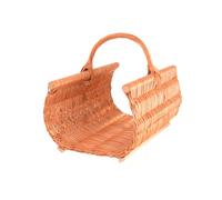 Cesta Legno per Camino 60 X 44 CM IN Vimini Con Rendere il Legno Stabile