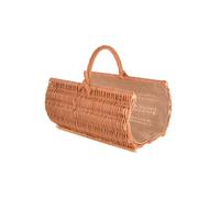 Cesta Legno per Camino 60 X 44 CM IN Vimini Con Rendere il Legno Stabiler