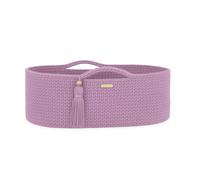 Cesta Mosè in cotone BOHO fatta a mano con materassino - lavanda