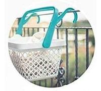 CESTA PORTABIANCHERIA CM 56X32X27H OOPLA CON GANCI PER APPENDERE NOVITA'