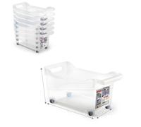 Cesta Organizer Milleusi con Manici e Ruote 39 x 38 x 26 cm