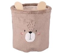 Cesta orso portabiancheria in poliestere effetto pelliccia, Les Petites