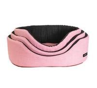 Cesta ovale Eco completamente sfoderabile Rosa Nasonero Misura 47x34 cm - Cuccia ovale sfoderabile in spugna, disponibile in diverse misure e colori, ideale per il comfort del tuo cane da interno. - C