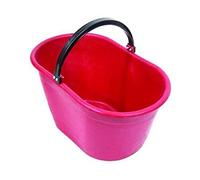 CESTA OVALE ROSSA PER RACCOLTA ** MANICO PLASTICA ** LT.20