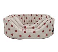 Cesta Ovale sfoderabile Eco Nasonero Pois Rosso - 3a Misura 52 x 38 cm - Cesta ovale sfoderabile in ecopelle, realizzata in Italia con materiali di alta qualità, disponibile in diverse colorazioni e d