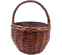 Cesta Paniere in Vimini Con Manico, Misura 30X30X40 Cm, Cesto Intrecciato Di Col