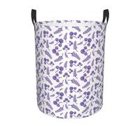 Cesta Per Bucato Lavender Flowers Robusto Lavaggio Borsa Con Manico Ceste Per La Biancherias Per Bedroom Dorms Giocattoli 40X50Cm