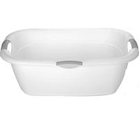 Cesta per la biancheria, colore bianco, 45 litri, 68 x 46 x 25 cm