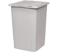 Cesta per la biancheria da bagno grande 50LT - Portabiancheria con coperchio e maniglie moderno per bucato e capi sporci perfetto per tutti i design compatto ed elegante L=37 H=55 P=37 (grigio)
