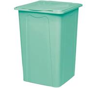 Cesta per la biancheria da bagno grande 50LT - Portabiancheria con coperchio e maniglie moderno per bucato e capi sporci perfetto per tutti i design compatto ed elegante L=37 H=55 P=37 (tiffany)