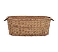 Cesta per Legna con Maniglie 88x57x34cm Salice Naturale