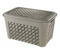 Tontarelli - 8105406908 - Cesto con Coperchio in plastica da 23 Litri
