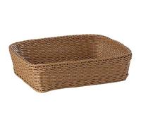 Cesta Porta Pane Cm 40X30 H 10 Polyrattan Marrone